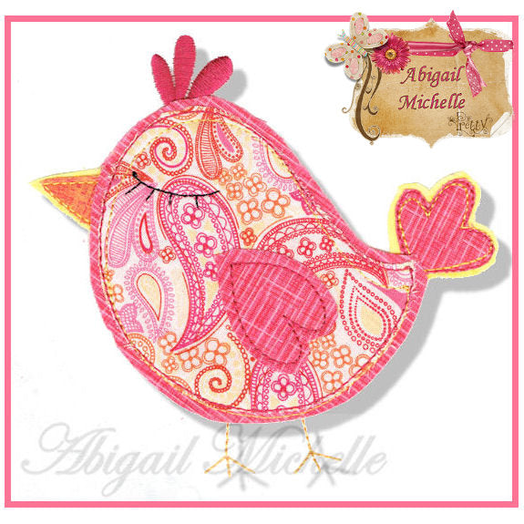 Elegant Owls Applique Set, 3 Sizes - Machine Embroidery
