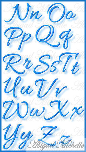I love you Monogram Font 5 sizes