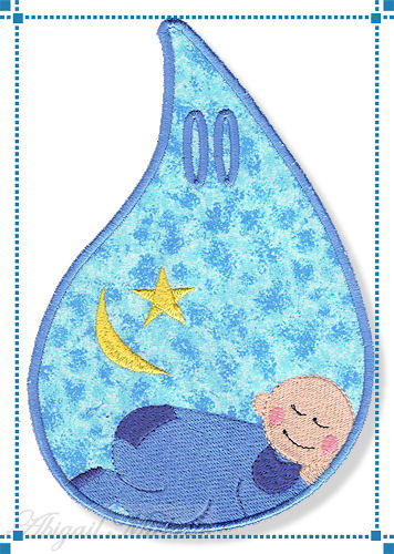 Sleeping Baby Drop Banner Add On - 3 Sizes
