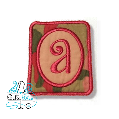 Amanda Monogram Frame Applique