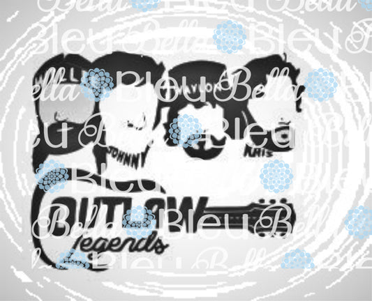 Outlaw Sublimation png file Legends Country