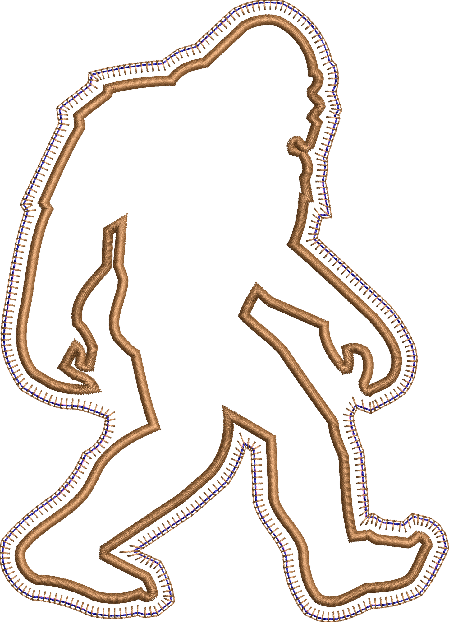 Big Foot Sasquatch embroidery design set