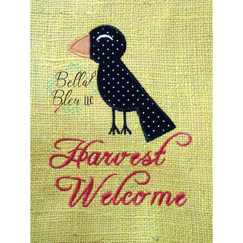 Fall Crow Applique