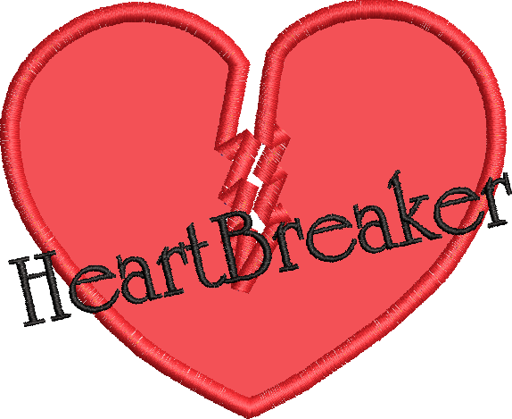 Valentines Heartbreaker Applique
