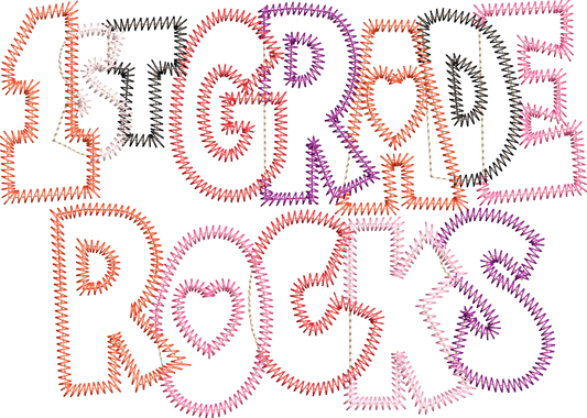 1st First Grade Rocks Girl