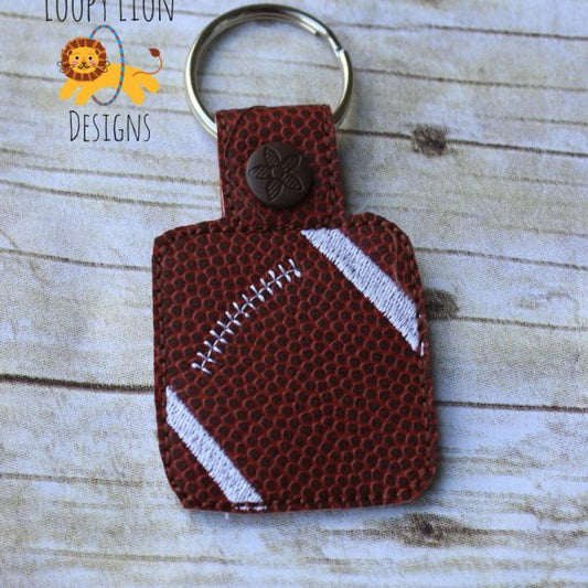 Football Snap Key Fob