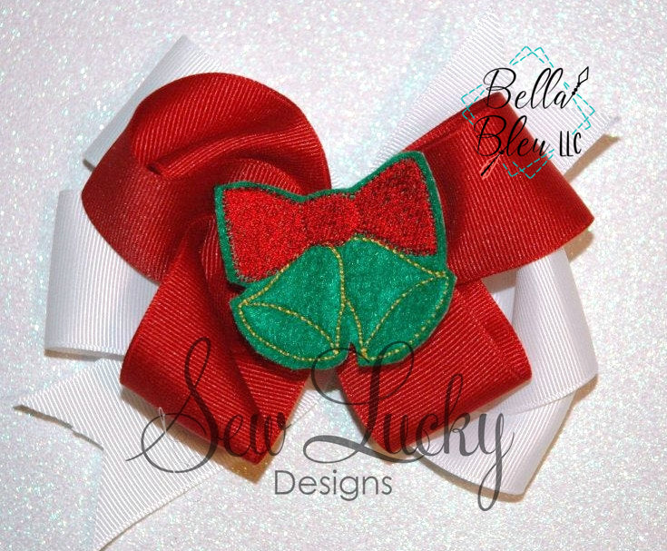 ITH Jingle Bells feltie bean stitch