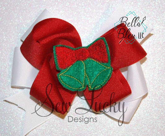 ITH Jingle Bells feltie bean stitch