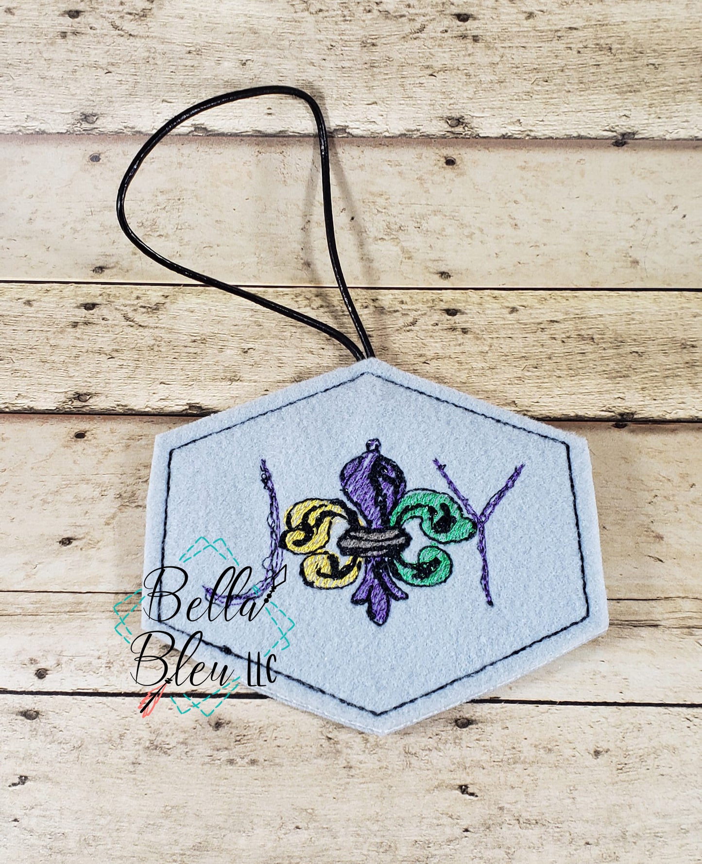 ITH Joy Fleur de Lis Ornament