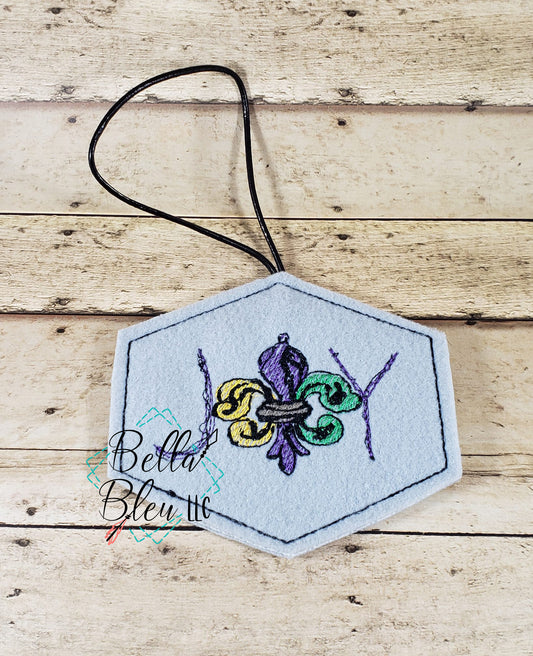ITH Joy Fleur de Lis Ornament