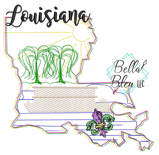 Sketchy Louisiana State Picture