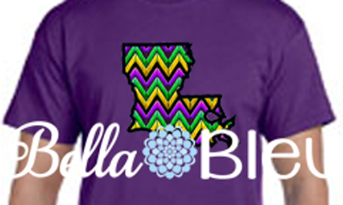 State of Louisiana Machine Applique Embroidery Design