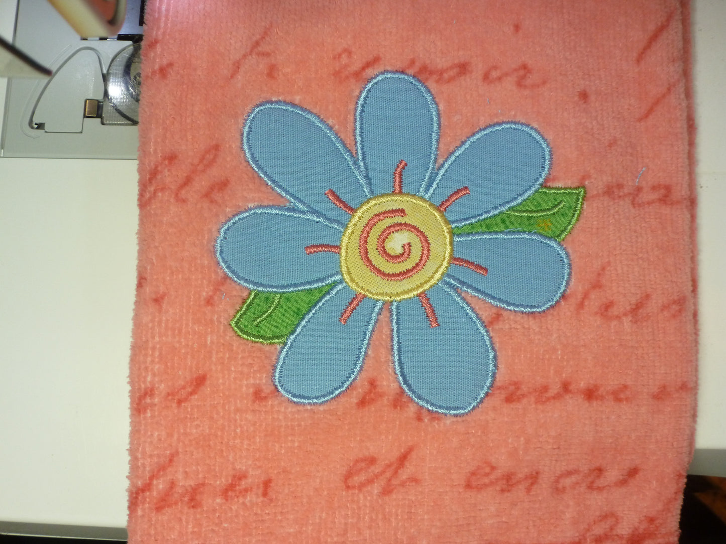 Applique Daisy Machine Embroidery