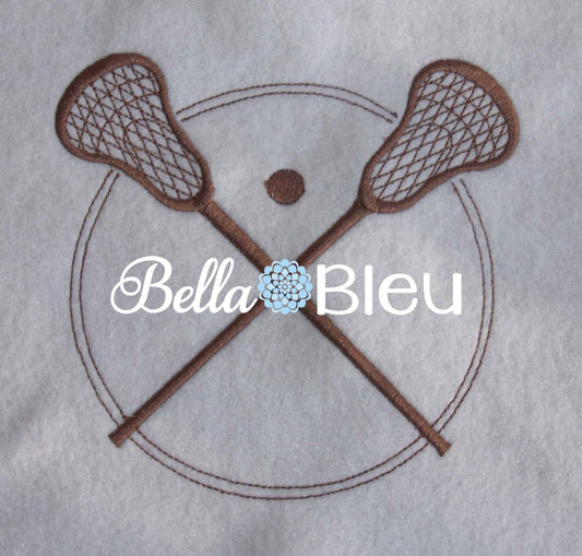 Lacrosse Sports Machine Embroidery Design