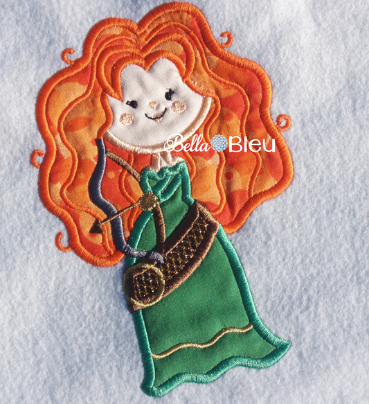 Inspired Celtic Archery Merida Beauty Princess Machine Applique Embroidery Design