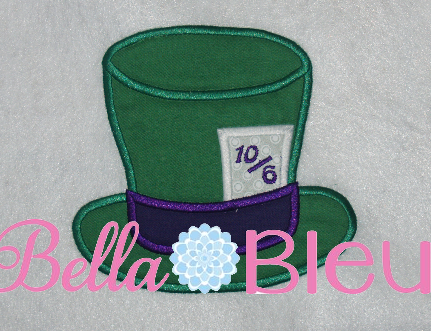 Inspired Mad Hatter Hat from Alice Machine Applique Embroidery Design