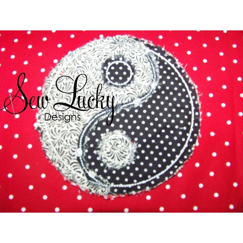 Raggy Yin Yang Applique
