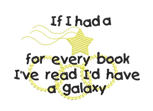 Book Star Galaxy Saying Reading Pillow