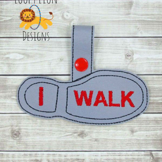 I walk after school Snap Key Fob
