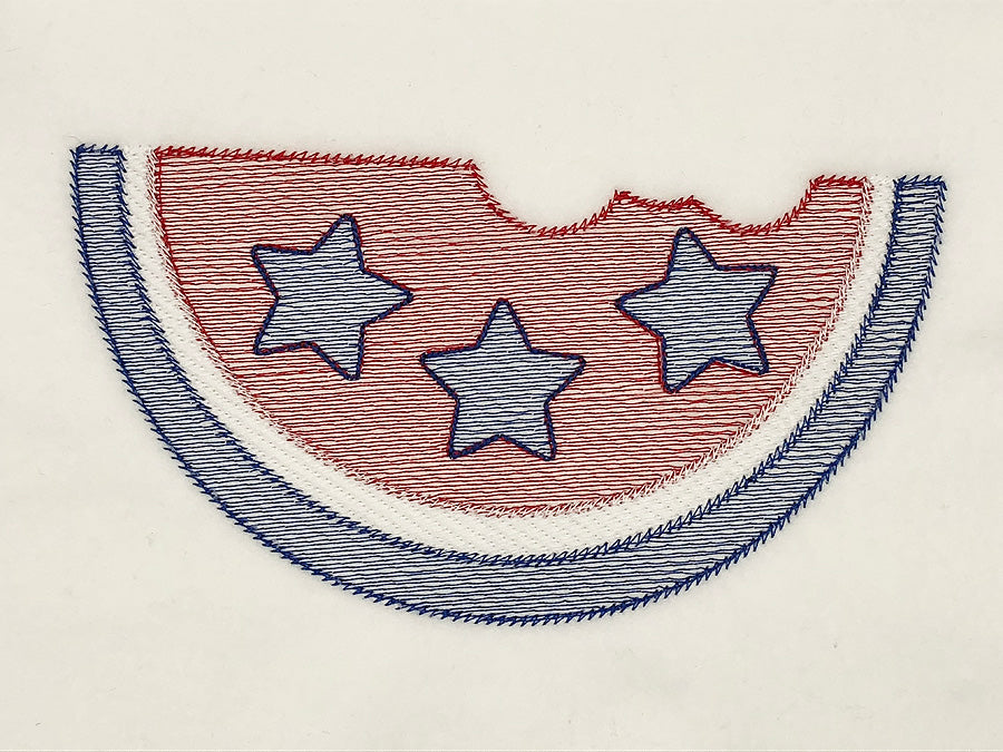 4th of July American Flag Watermelon slice