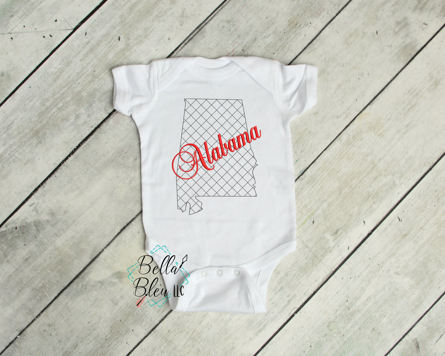 Motif Alabama State  Embroidery Design