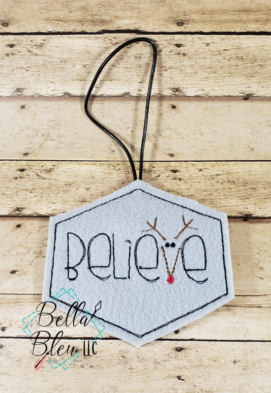 ITH Believe Christmas Ornament