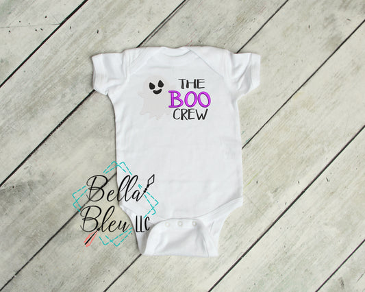 Halloween Ghost Design - Sketchy embroidery design - Boo Crew