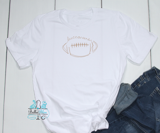 Bucs Signature Mascot Football Bean Stitch