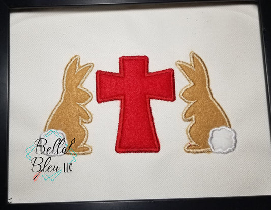 Easter Bunny with Cross Applique