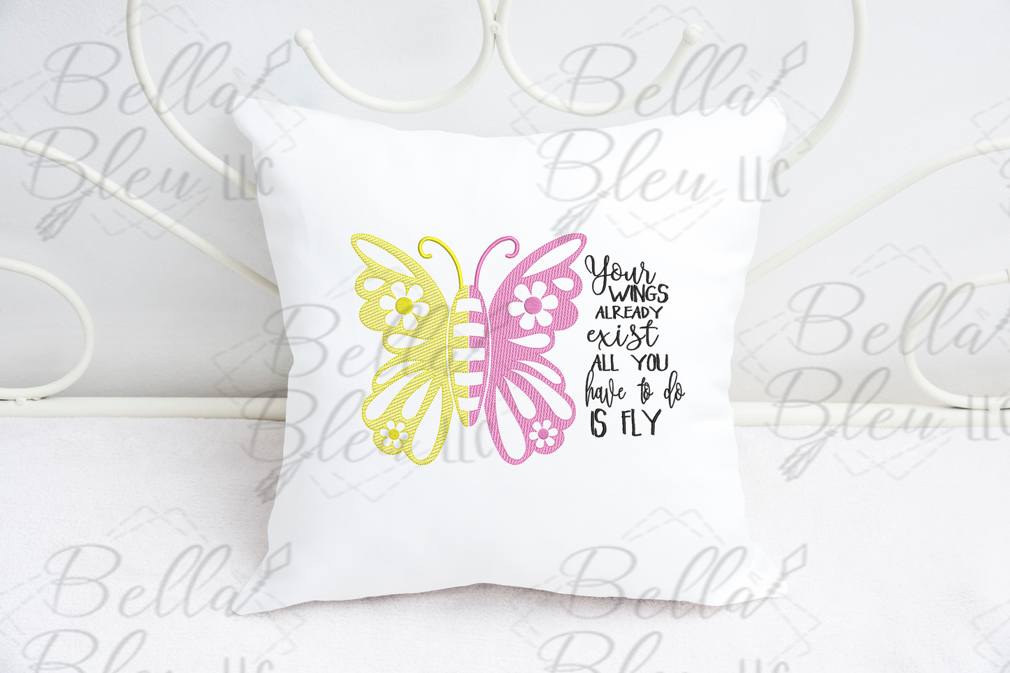Butterfly Wings Memorial Sketchy design