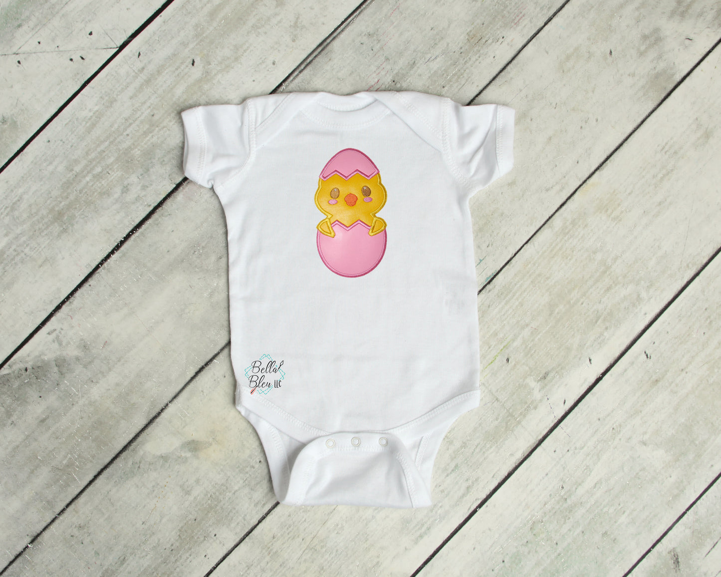 Easter Chick in Egg applique Machine Embroidery design