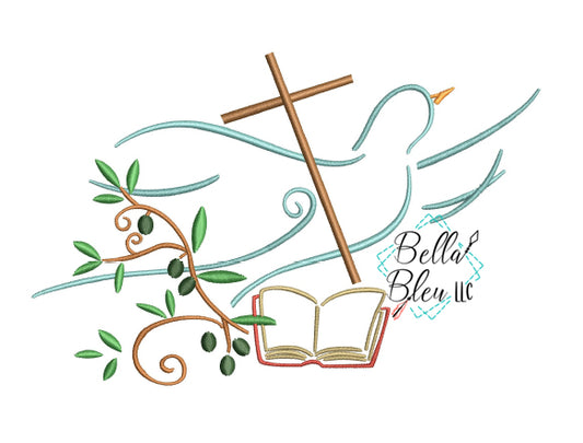 Easter Blessings Dove with Cross