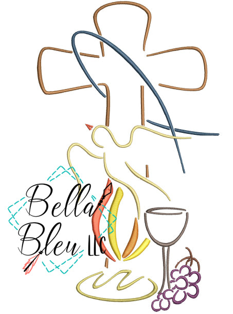 Easter Blessings Dove with Cross 5