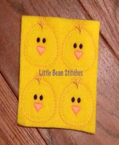 ITH Easter Chick feltie set