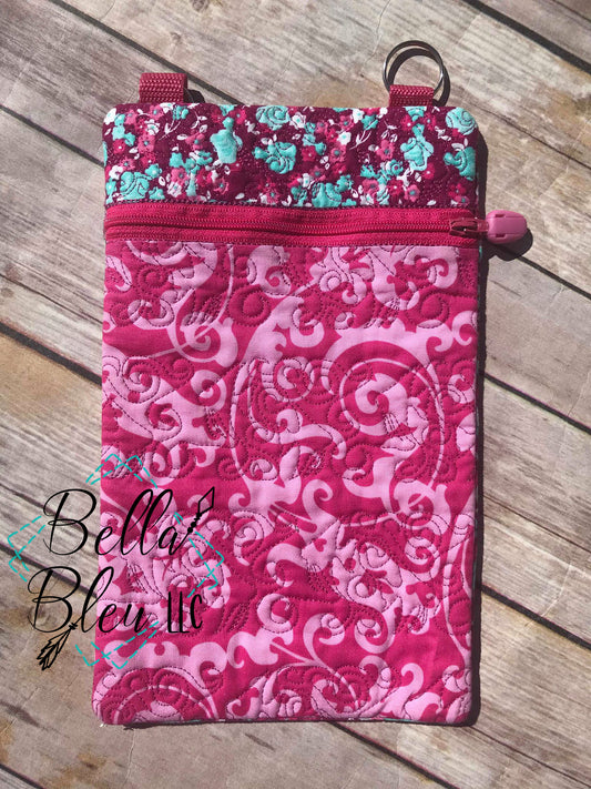 ITH In the Hoop Fish Quilt Stipple Purse