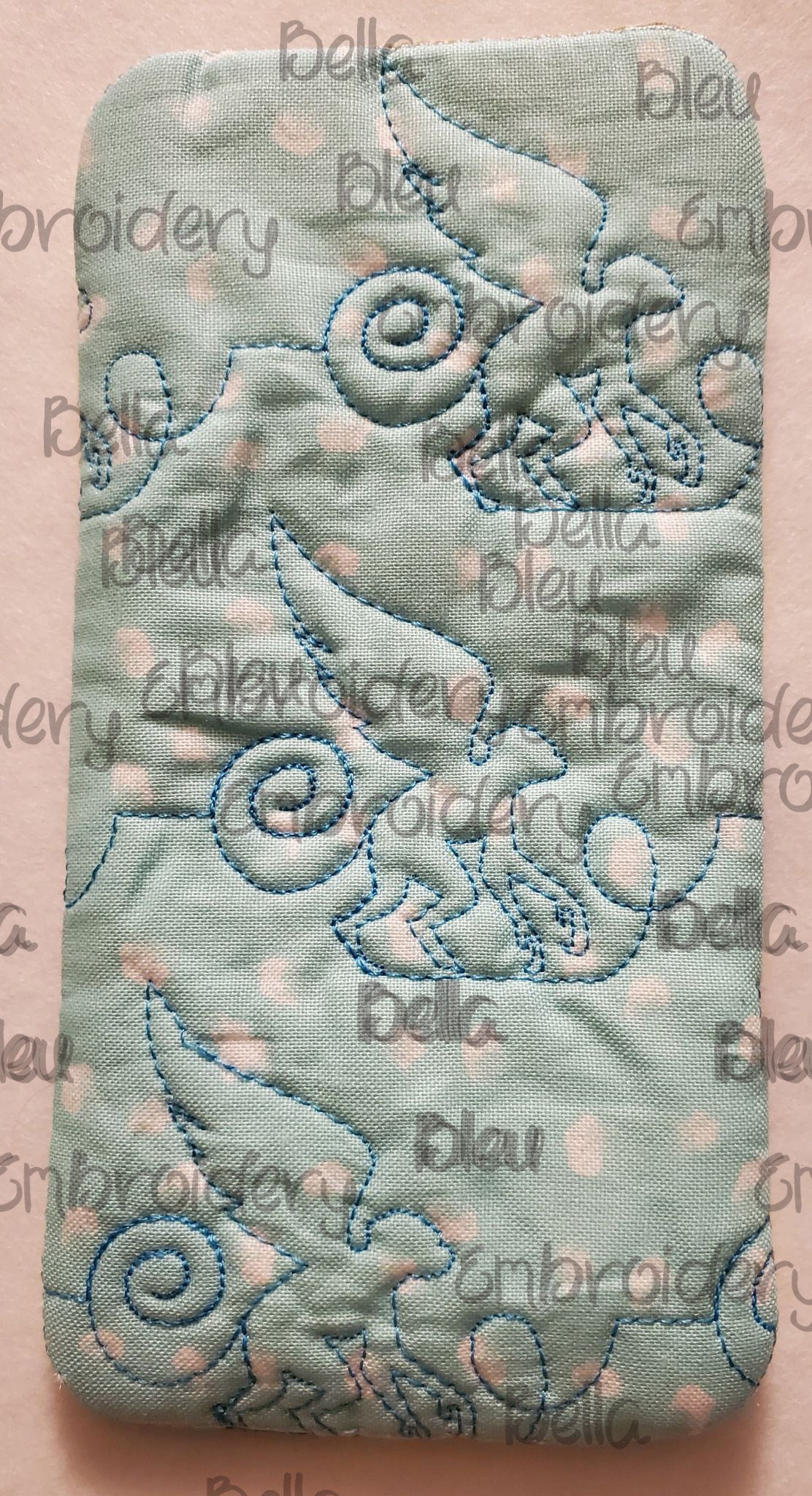 ITH Glass Case with Flying Monkey Stippling