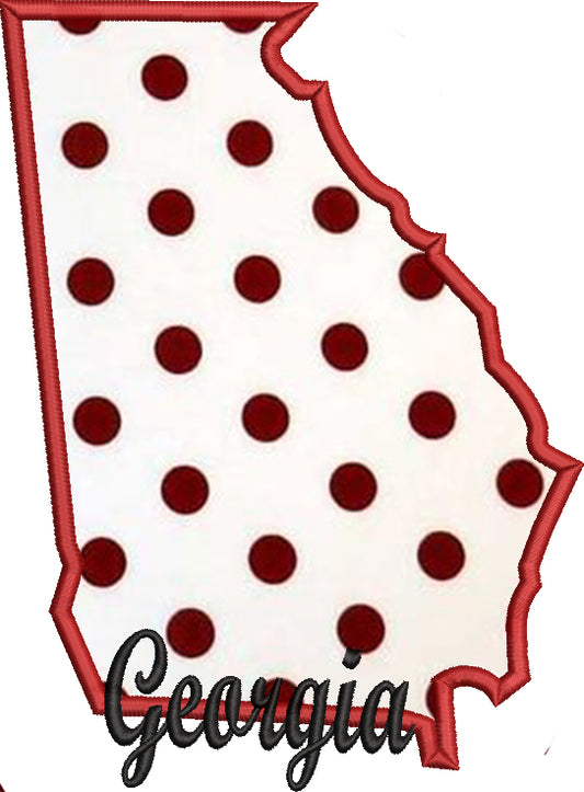 Georgia State with Signature Applique