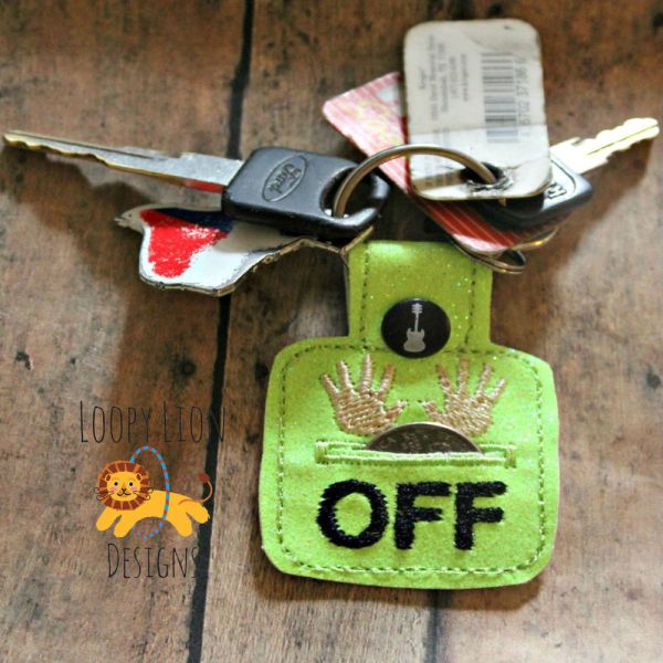 Hands Off Quarter Snap Key Fob