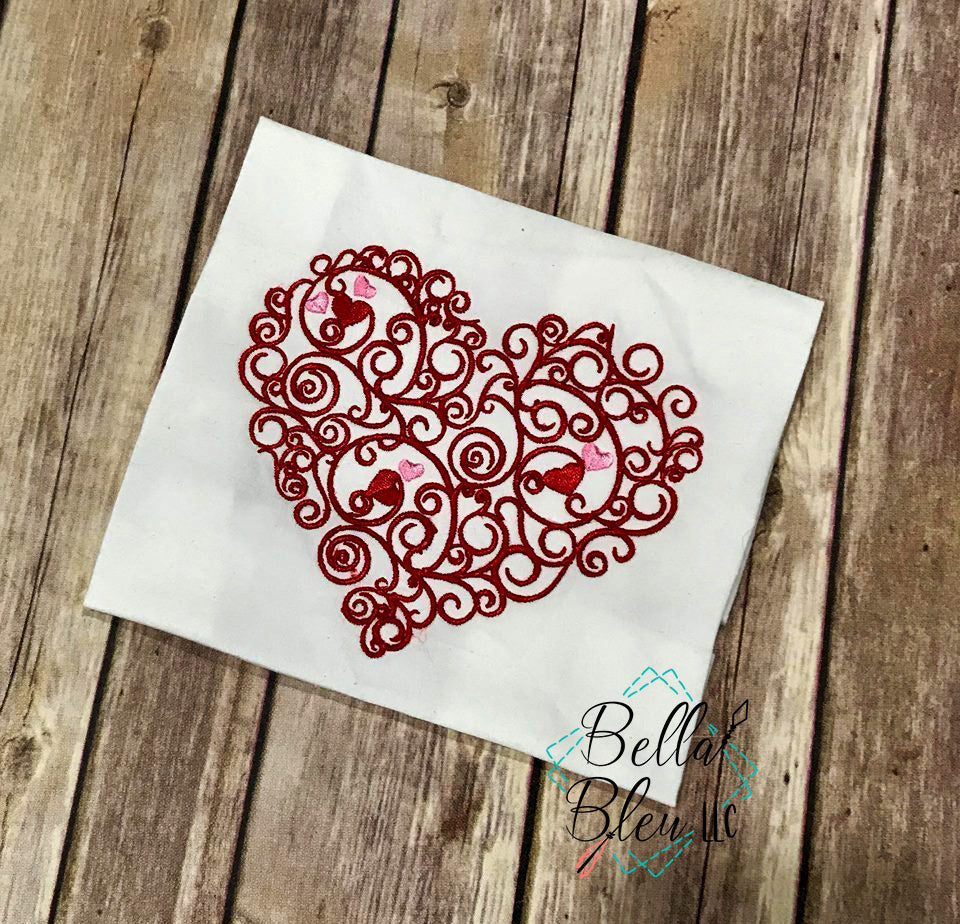 Interlaced Valentine Heart 4 Sizes