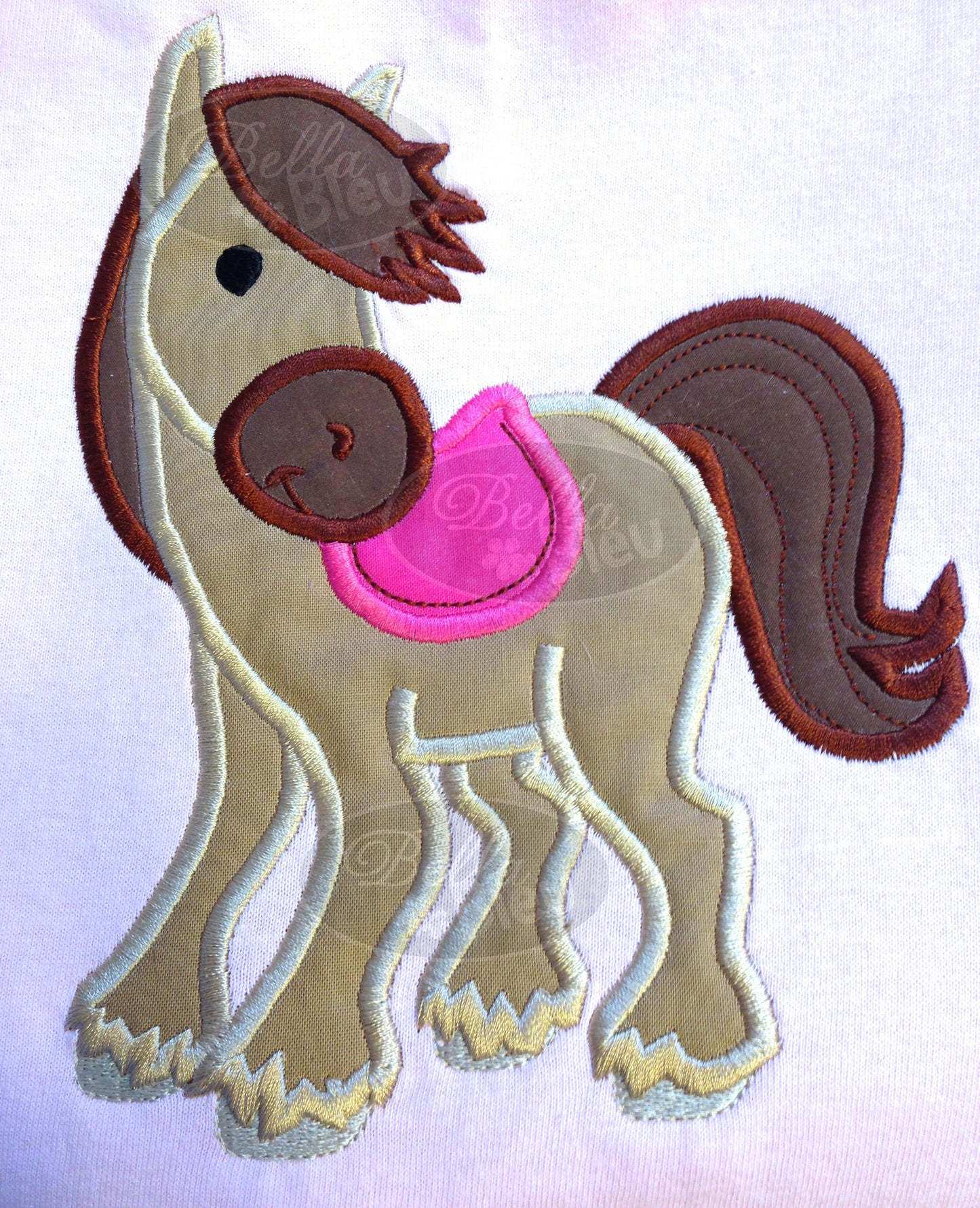 Applique Regal English Western English Horse Machine Embroidery Design
