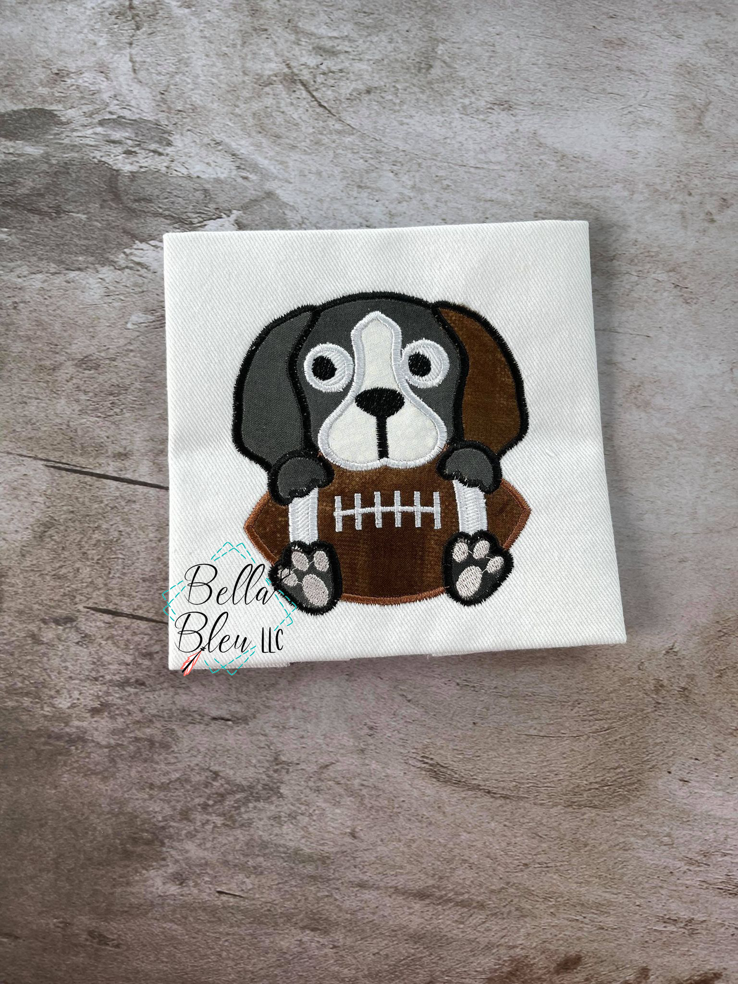 Hounds Football Mascot Applique