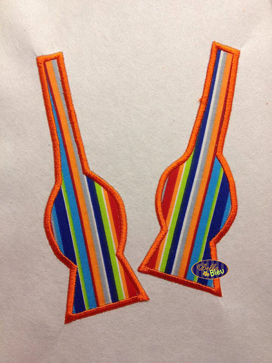 Applique Tie Bowtie Machine Embroidery Applique Design