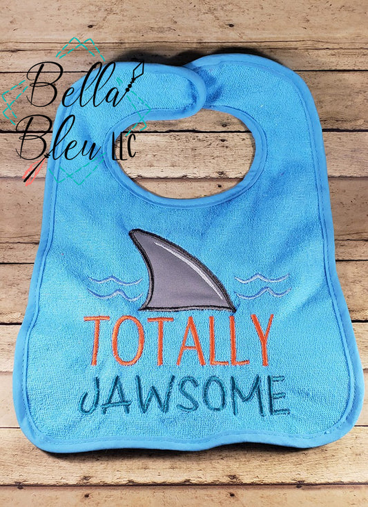 Applique Shark Totally Jawsome Sea Life Applique Embroidery Designs, Nautical