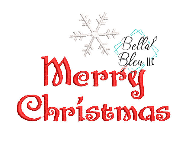 Merry Christmas with Snowflake