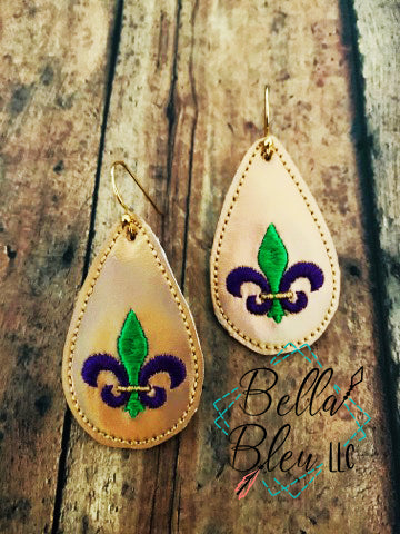 ITH Mardi Gras Earrings 3 sizes