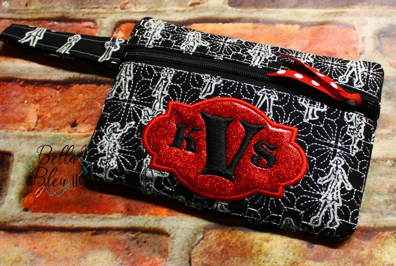 ITH Fancy Monogram Zipper bag wallet
