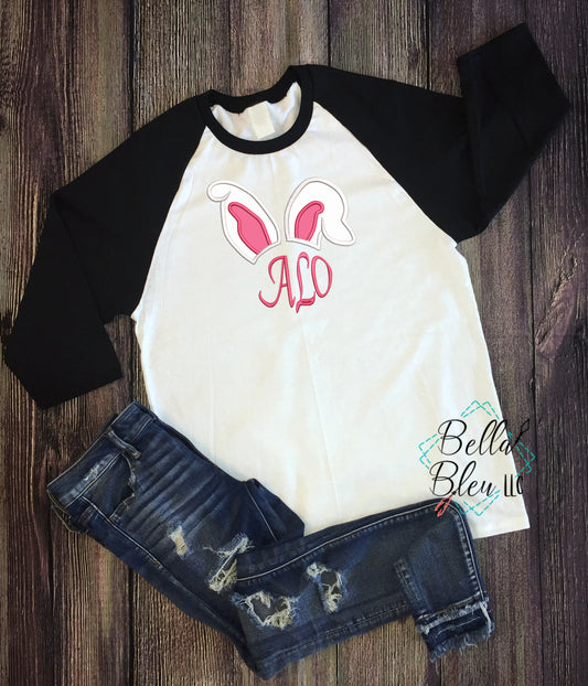 Easter Bunny Ears Monogram Frame