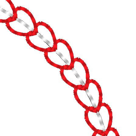 Numbers with Chain Heart Finish