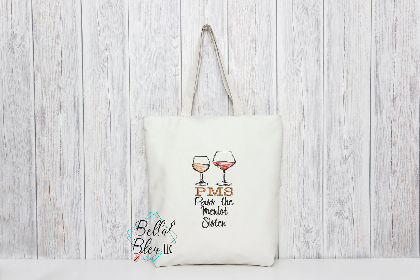 PMS Funny Wine Saying Scribble