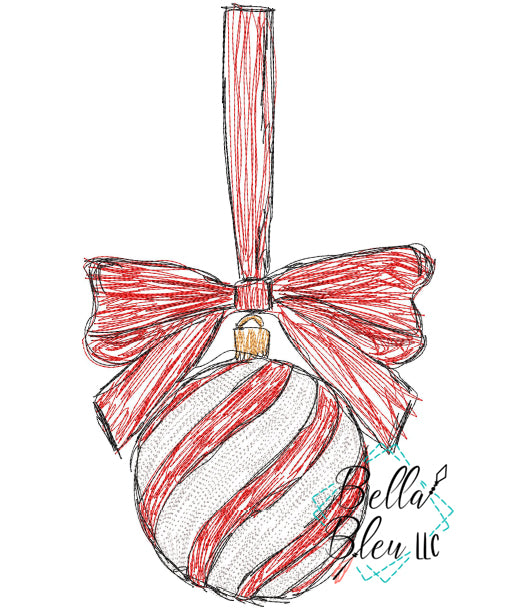 Hanging Christmas Ornament Scribble